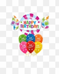 Ramo De Globos Feliz Cumpleaños Clásico U2013 Mis Globos - Buon Compleanno Caramella Emoji,Feliz Cumplea?os Emoji