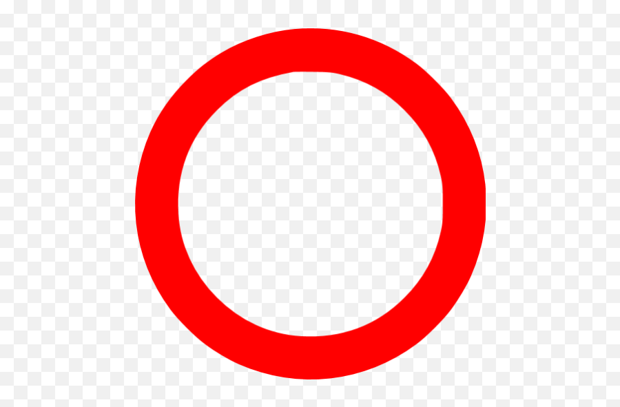 Red Circle Outline Icon - Brixton Emoji,What Is The Emoticon With A Red Circle In The Yello Circle