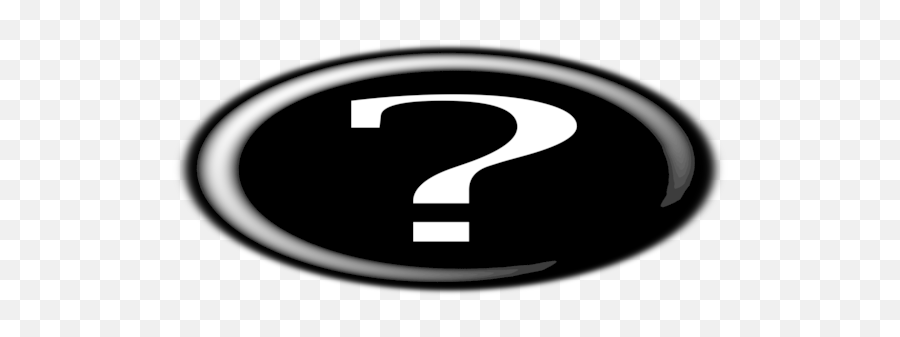 Question Mark Black And White Circle Symbol Clipart - Dot Emoji,Cant See Emojis Only See Question Marks