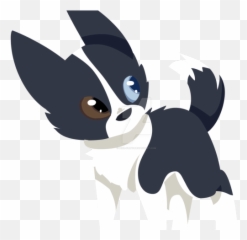 Border Collie Clipart Kawaii - Border Collie Puppy Drawing Cartoon Border Collie Puppy Drawing Emoji,Husky/border Collie Emoji