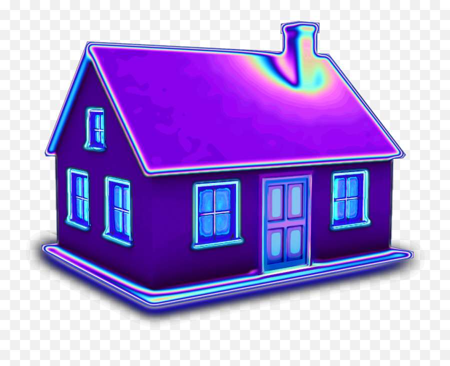 Purple House Emoji - Novocomtop Transparent Background House Emoji Png,Paint House Emoji