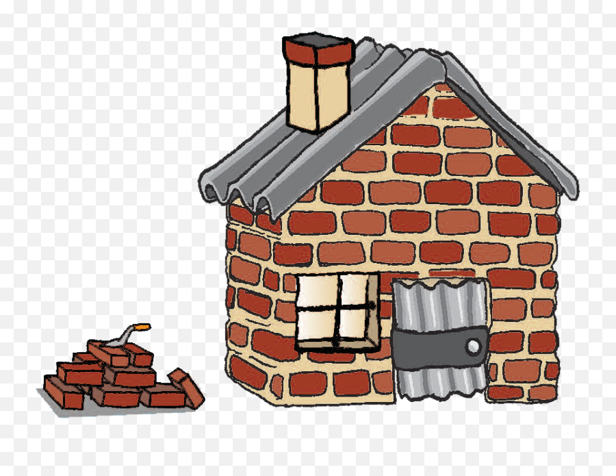 The Three Little Pigs - Stone Bricks Emoji,Houses Emojis