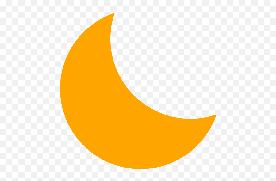 Orange Moon 4 Icon - Orange Moon Icon Png Emoji,Moon Fb Emoticon