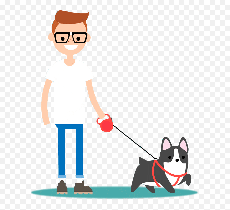 Walk Your Dog How Often How Long And How Far - Cartoon Leash Dog Walking Emoji,Heartgoing To Burst Through My Chest With Emotion Quote