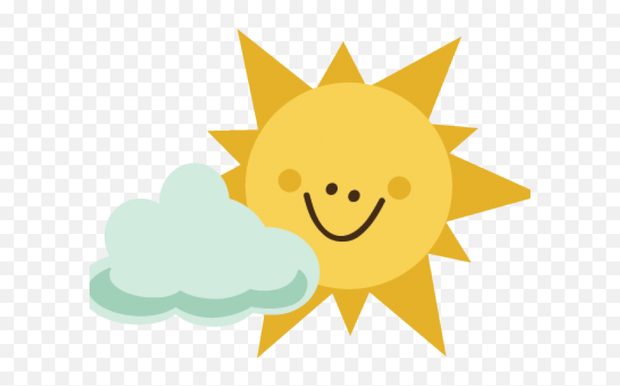 Download Sun Clipart Clipart Stars - Sun And Cloud Clipart Sun And Clouds Clip Art Free Emoji,Cloud Emoticon