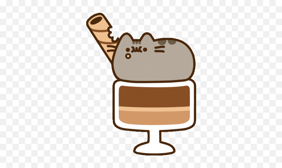 Pusheen Latte Gif - Icegif Fondos De Pantalla De Pusheen Gif Emoji,Drinking Espresso Animated Emoticon Gif