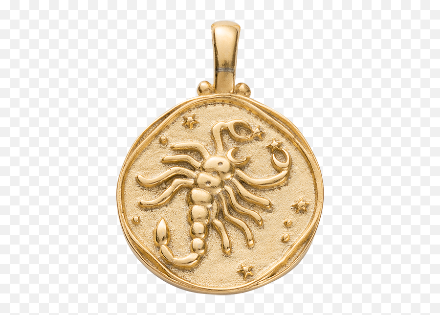 Scorpio Zodiac Gold Vermeil - Scorpio Zodiac Necklace Gold Scorpio Necklace Pendant Emoji,Control Emotions For Scorpios