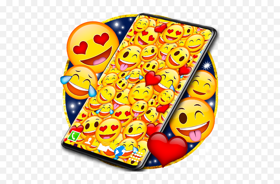 Emoji Live Wallpaper Wink Emoji Hearts Themes - Apps En,How To Change Emojis On Lg
