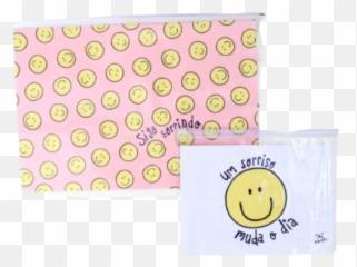 Kit Duas Pastas Zip Siga Sorrindo 1 Unidade Delivery - Happy Emoji,Emoticon Sorrindo