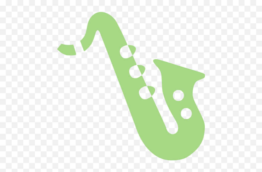 Guacamole Green Alto Saxophone Icon - Free Guacamole Green Emoji,Emoticon Musical Insturment