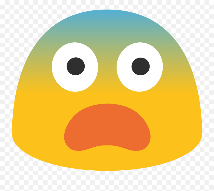 Fearful Face Emoji Clipart - Scared Emoji,Fearful Face Emoji