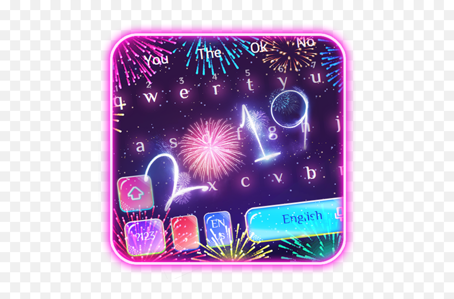 Happy New Year 2019 Keyboard - Fireworks Emoji,Happy New Year Emoji 2019