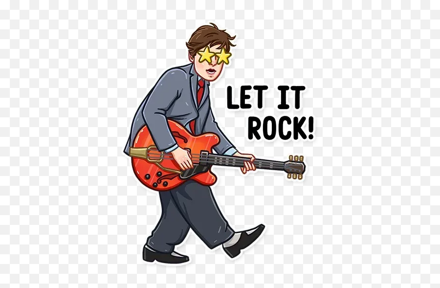 Volver Al Futuro Sticker Pack - Stickers Cloud Emoji,Rock And Guitar Emojis