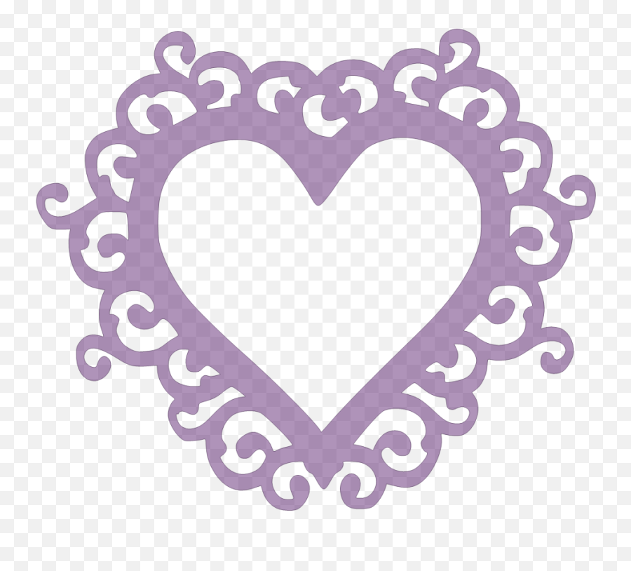 Paper This And That Swirly Heart Frame - New Svg File Emoji,Heart Frame Made Of Heart Emojis