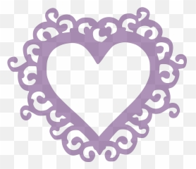 Paper This And That Swirly Heart Frame - New Svg File Emoji,Heart Frame Made Of Heart Emojis