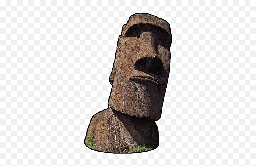 Telegram Sticker From Moai Pack Emoji,Moai Statue Emoji