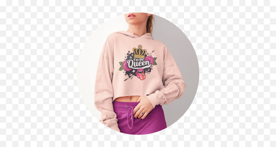 Crop Top Hoodie - Long Sleeve Emoji,Sweatshirt Lyrics With Emojis