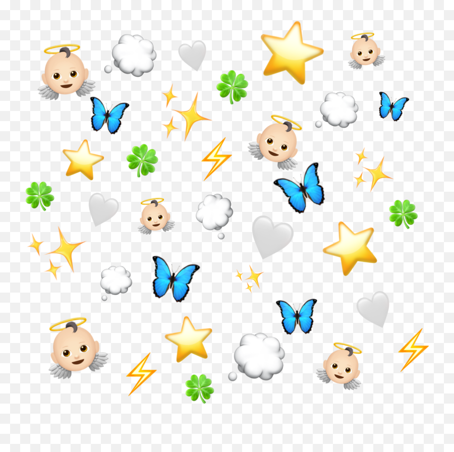 Angel Emoji Backround Sticker - Happy,Angel Emoji Joggers