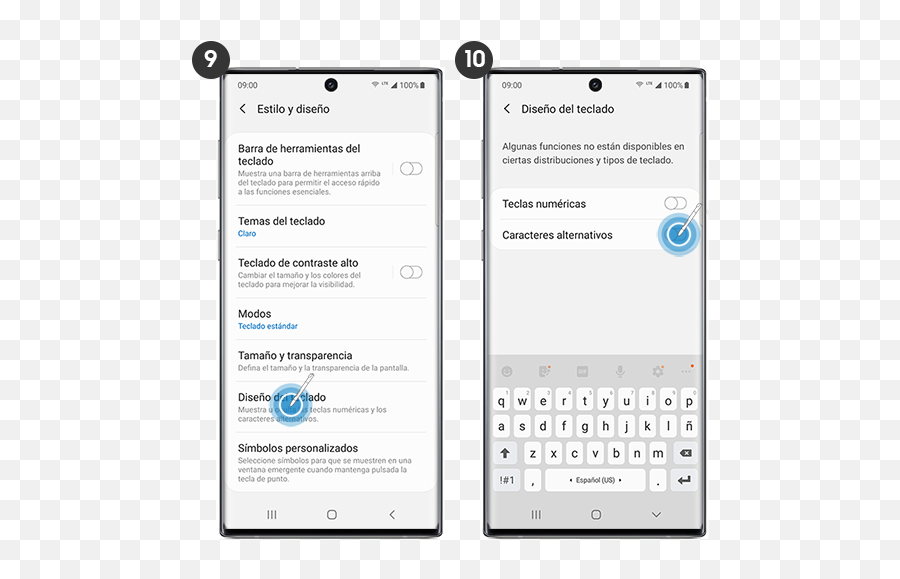 Galaxy Note10 - Cómo Configurar El Diseño Del Teclado Smart Device Emoji,Emojis Con El Teclado