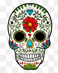 Big Image - Day Of The Dead Skeleton Skull Clipart Full Day Of The Dead Cartoon Skulls Emoji,Skull Emoji