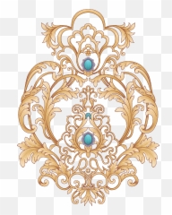 Ornament Drawing Baroque Frames - Decorative Emoji,Sardar Emoji