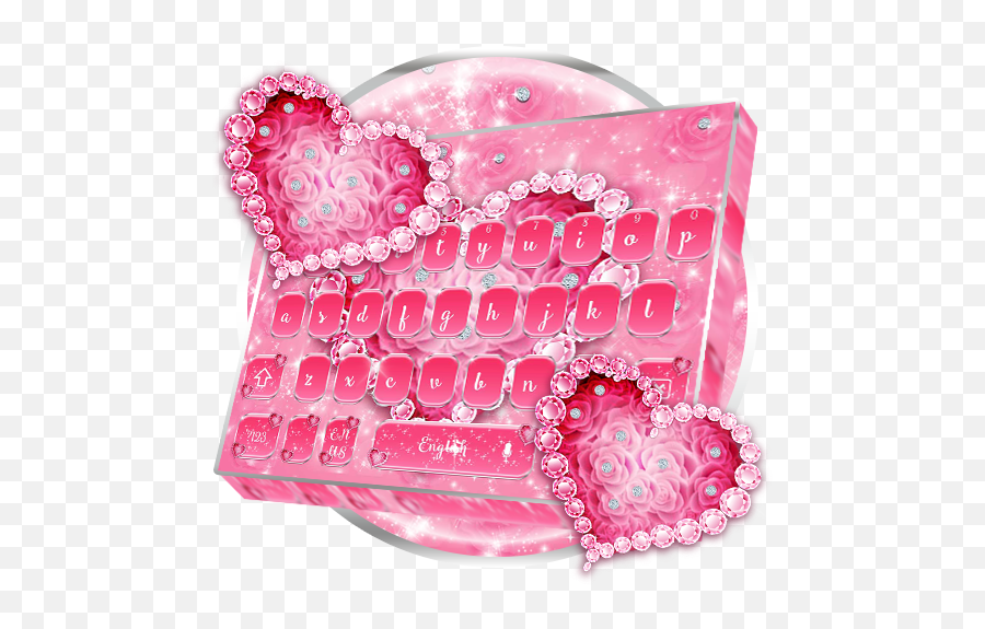 Amazoncom Sparkling Diamond Love Keyboard Theme Appstore - Girly Emoji,Heart With Sparkles Emoji Meaning