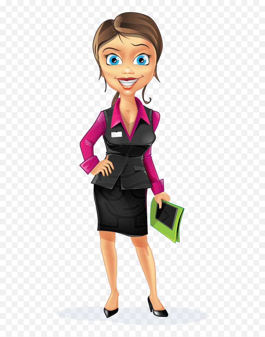 Business Woman Cartoon Vector Character - Character Business Woman Cartoon Emoji,Cartoon Girl Emotions