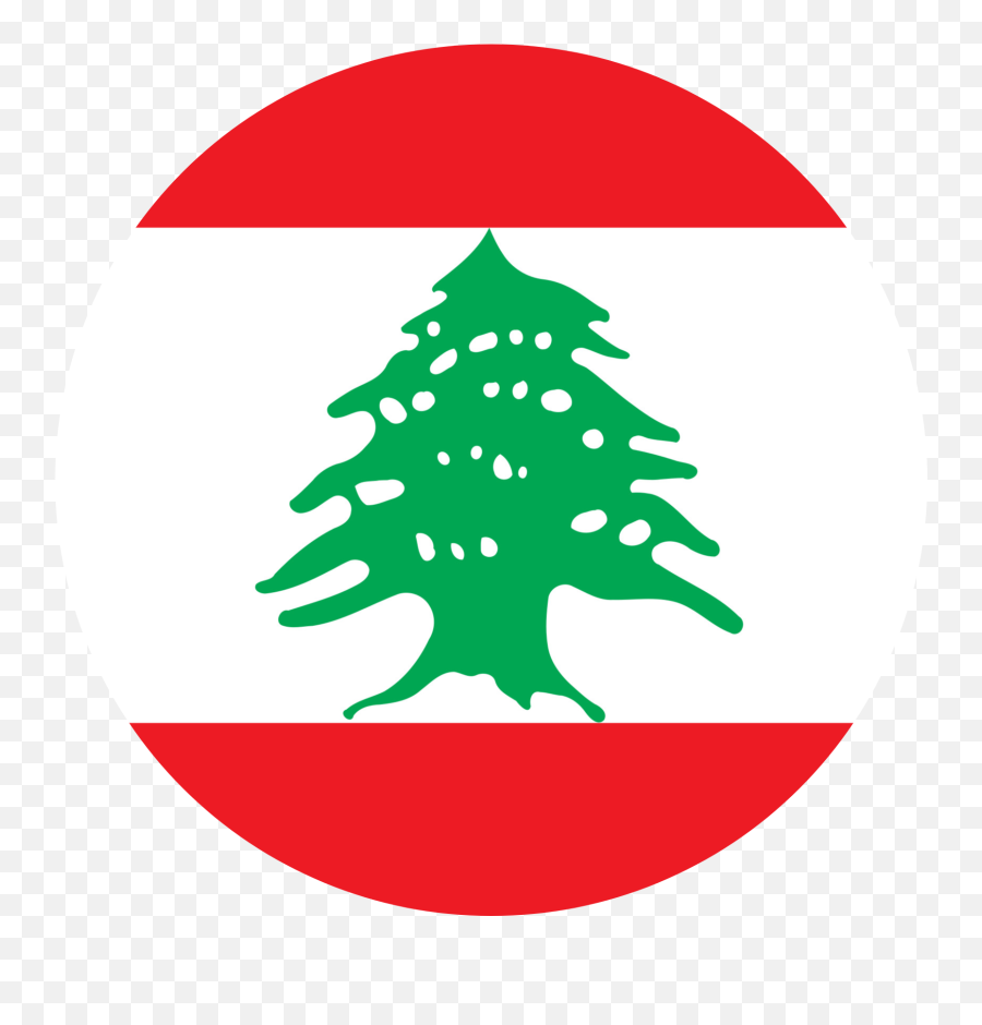 Lebanon Flag Emoji - Lebanon Flag Round Png,Apple Color Emoji