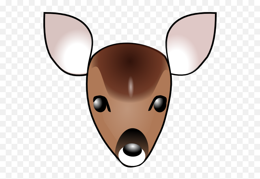 Deer Mask Template Deer Mask Animal Mask Templates - Doe Head Clipart Emoji,Deer In Headlights Emoji