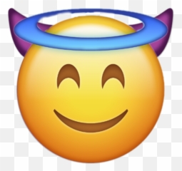 Emoji Devil Teufel Engel Engle Sticker - Engel Und Teufel Emoji,Emoji Devil Grin