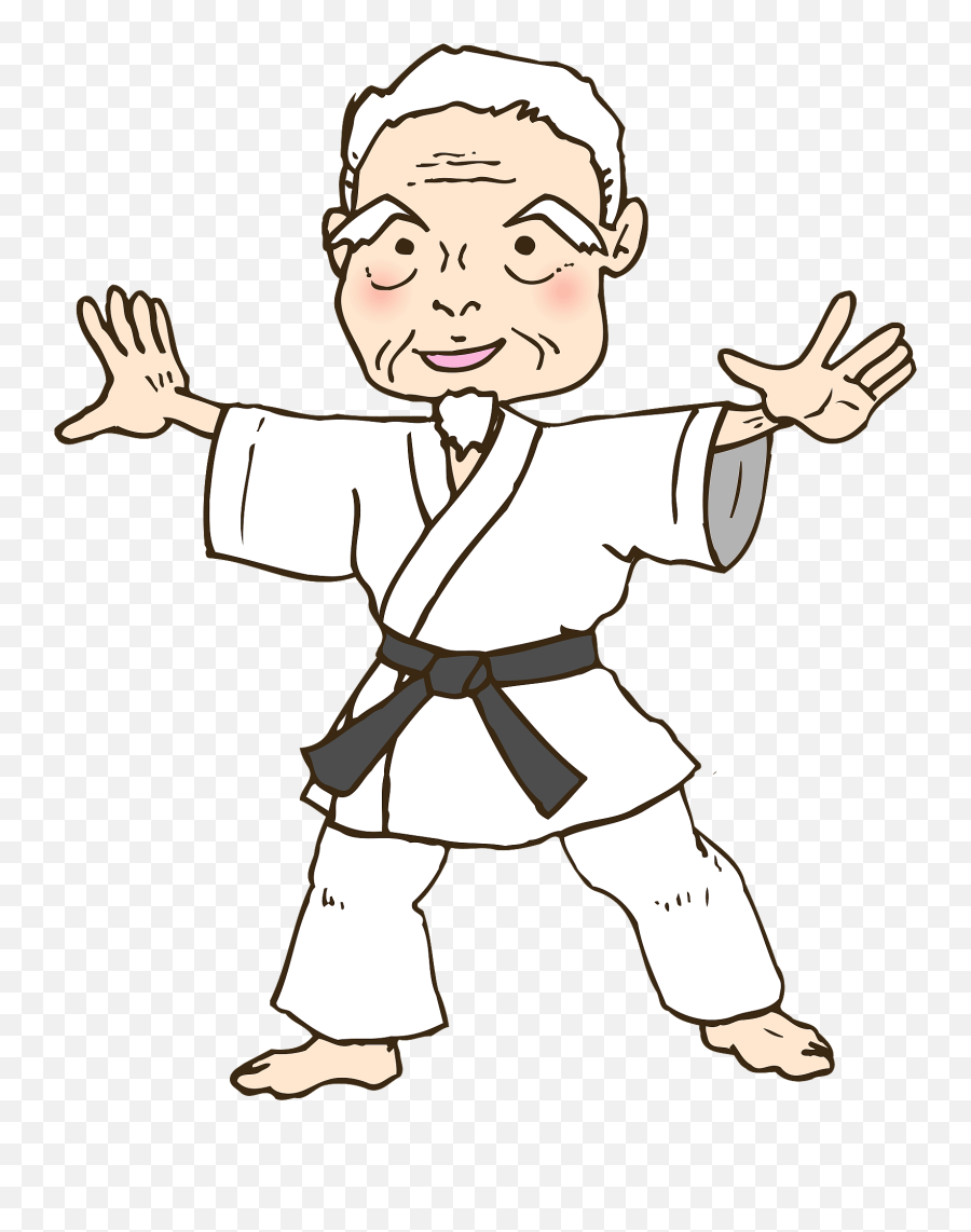 Judo Master Clipart - Martial Arts Belt Emoji,Martial Arts Emoji