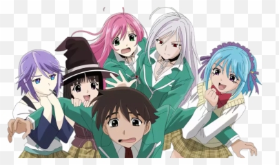 What Is A Good Harem Anime Where The - Rosario Vampire Emoji,Anime Where Mc Doesn't Have Emotions