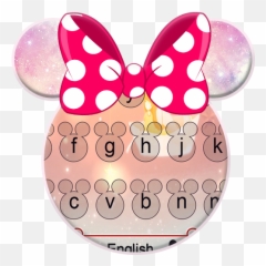 Pink Bow Minnies Keyboard - Minnie Mouse Emoji,Como Sao Os Emojis Do S6
