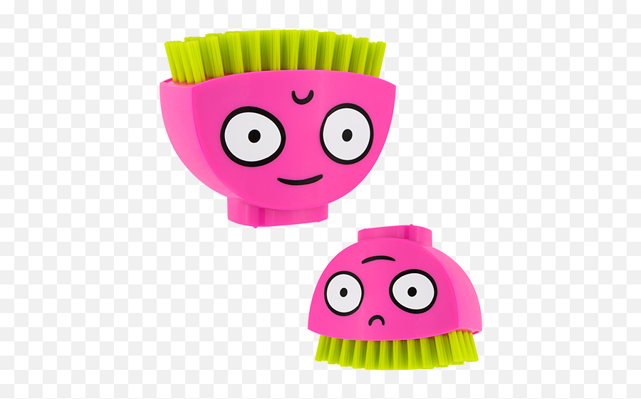 Nail Brush - Happy Brush Pink Brosse A Ongle Rigolote Emoji,Emoticon Portable Power Bank
