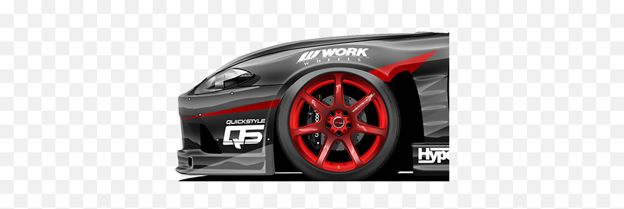 Quickstyle Motorsports Nissan S15 - Rim Emoji,R33 Work Emotion T7r