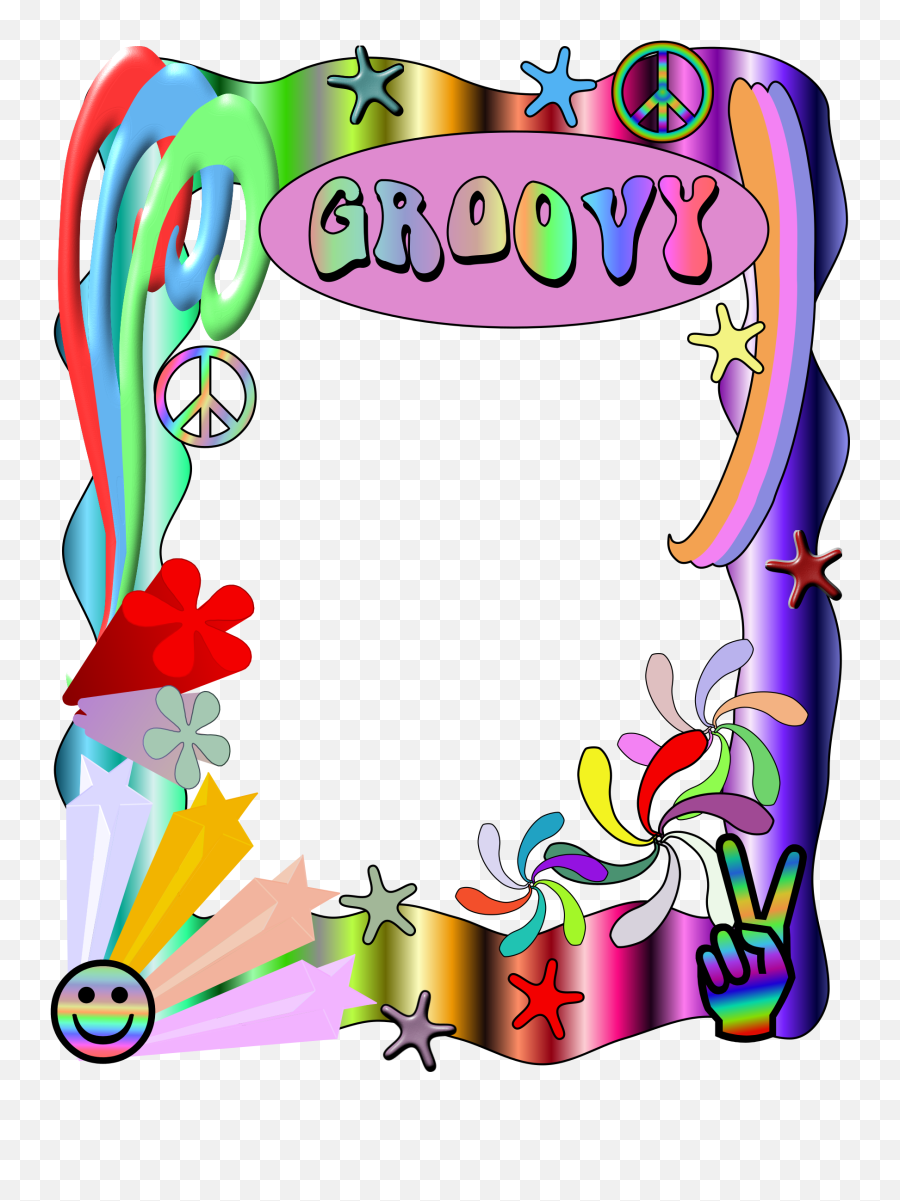 Hippie Frame Png - Hippie Border Emoji,Groovy Emoji