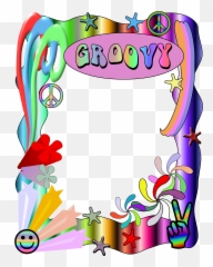 Hippie Frame Png - Hippie Border Emoji,Groovy Emoji