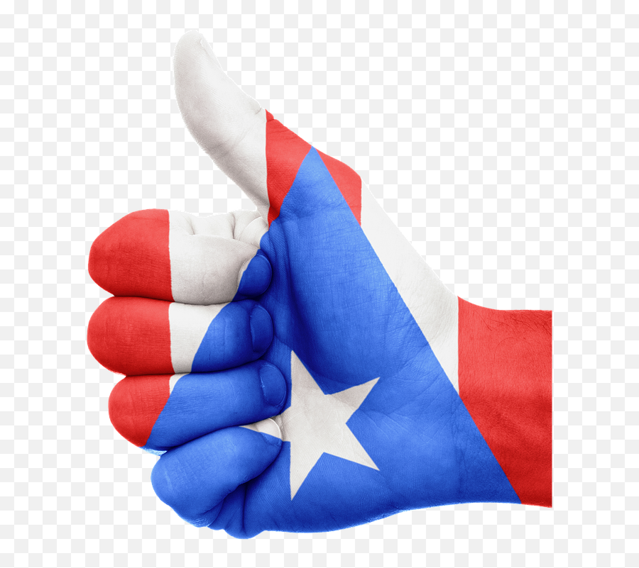 Puerto Rico Flag Hand Prid - Mano Bandera De Puerto Rico Emoji,Puerto Rico Emoji
