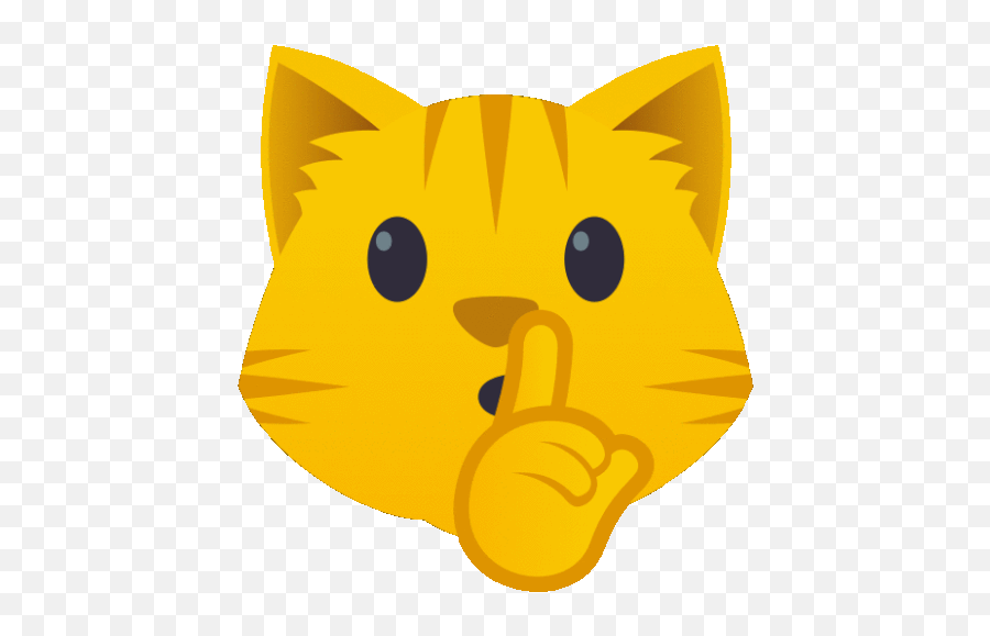 Quiet Cat Gif - Quiet Cat Joypixels Discover U0026 Share Gifs Sweaty Cat Gif Emoji,Secret Shhh Emoji Android