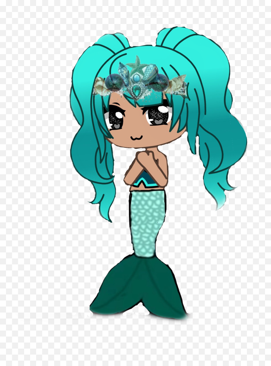The Most Edited Scmermaidcrown Picsart - Gacha Mermaid Characters Cute Emoji,Mermaid Emojis Android