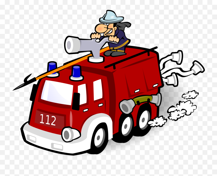 Cartoon On Net Cartoon Fire Truck Svg - Gift Camión De Bomberos Emoji,What Is The Emoji Fire And Ballon And Airtogether