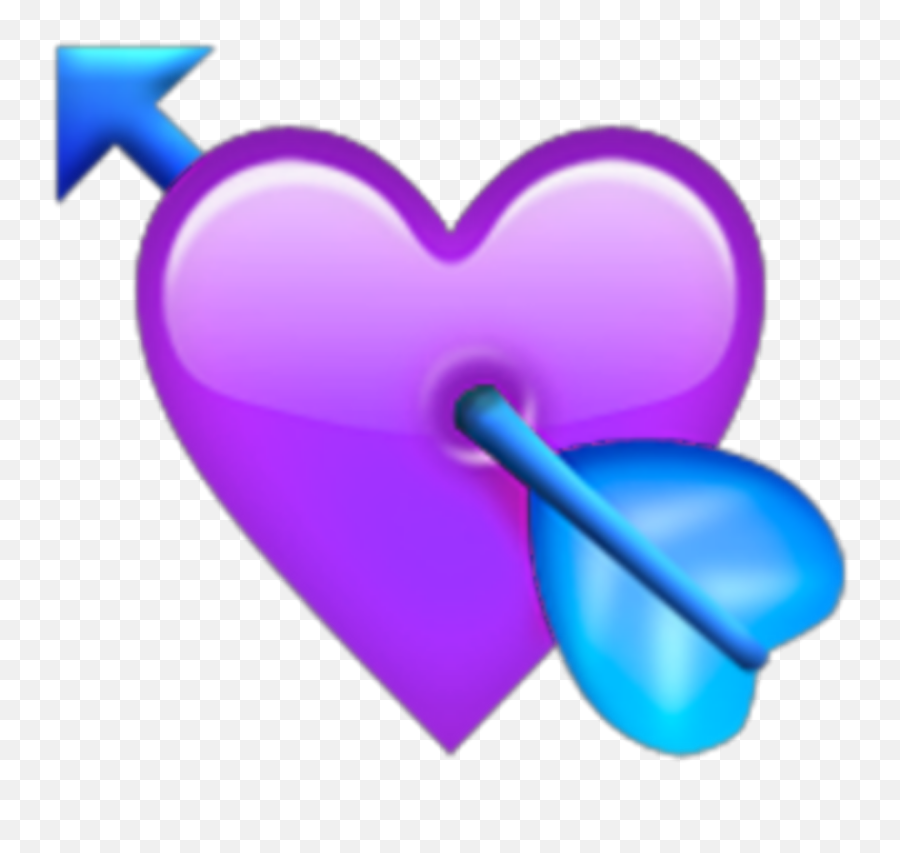 Roxo Purple Sticker - Heart Arrow Emoji Png,Emojis Walpaper