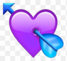 Roxo Purple Sticker - Heart Arrow Emoji Png,Emojis Walpaper