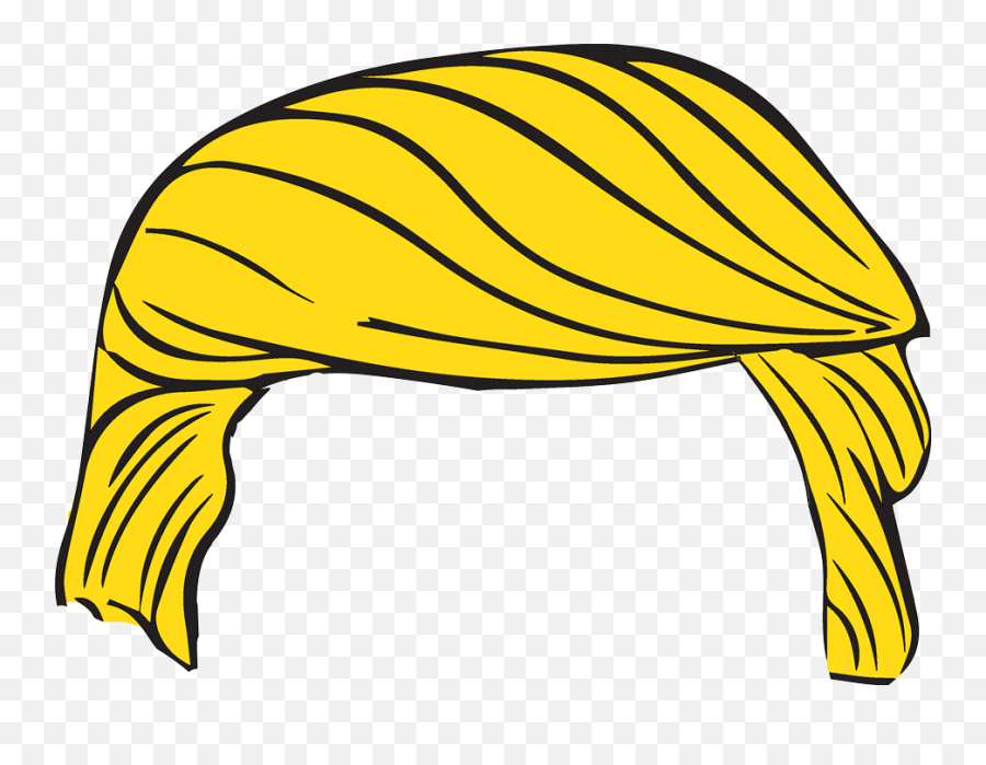 Trump Hair Hairstyle Wig Sticker - Donald Trump Hair Clipart Emoji,Trump Hair Emoji