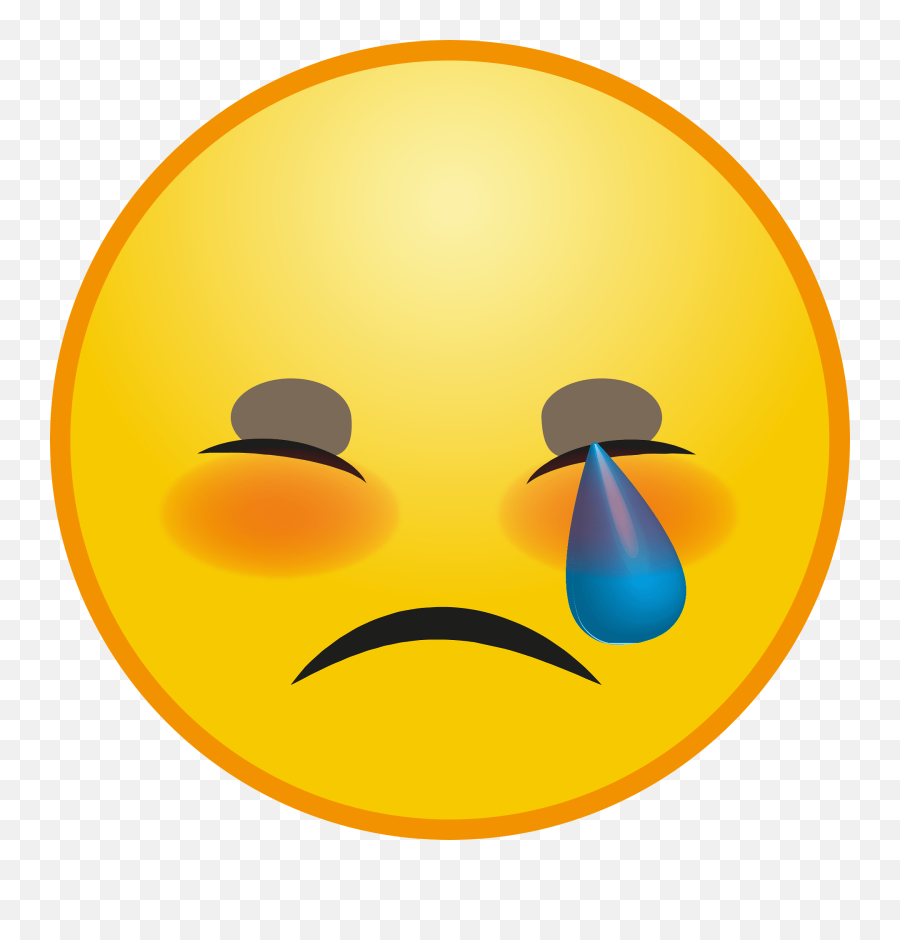 Emoji Clipart Free Download Transparent Png Creazilla - Emoji Crying Girl,No Emotion Emoticon