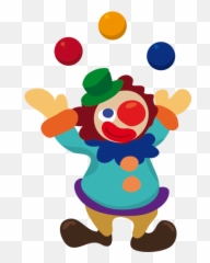 Juggling Clown Sticker - Tenstickers Transparent Image Of Circus Carton Emoji,Cloun Emojis