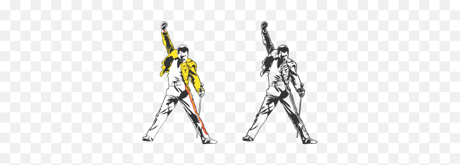 Freddie Mercury Tribute Vector Download - Freddie Mercury Silhouette Emoji,Freddie Mercury Emoticon Facebook