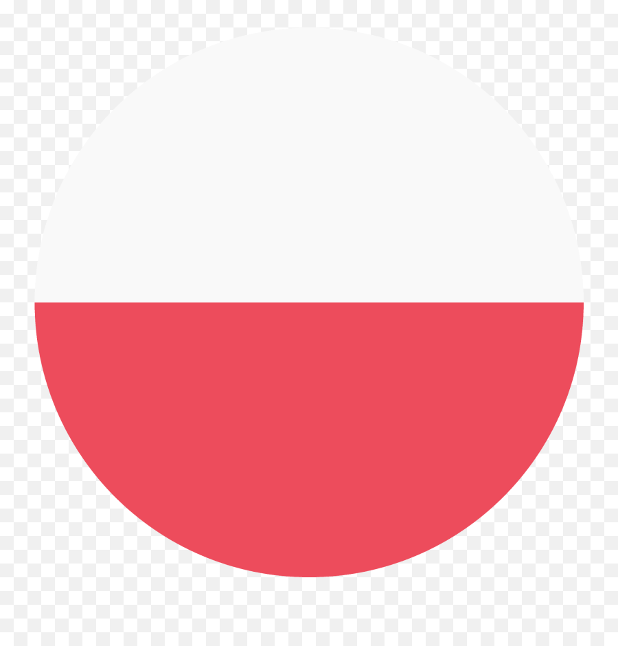 Flag Of Poland - Poland Flag Round Png Emoji,Polish Flag Emoji