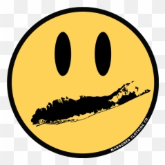 Long Island Logo Face Decal Marooned Clothing Co Emoji,Li Joe Emoticon