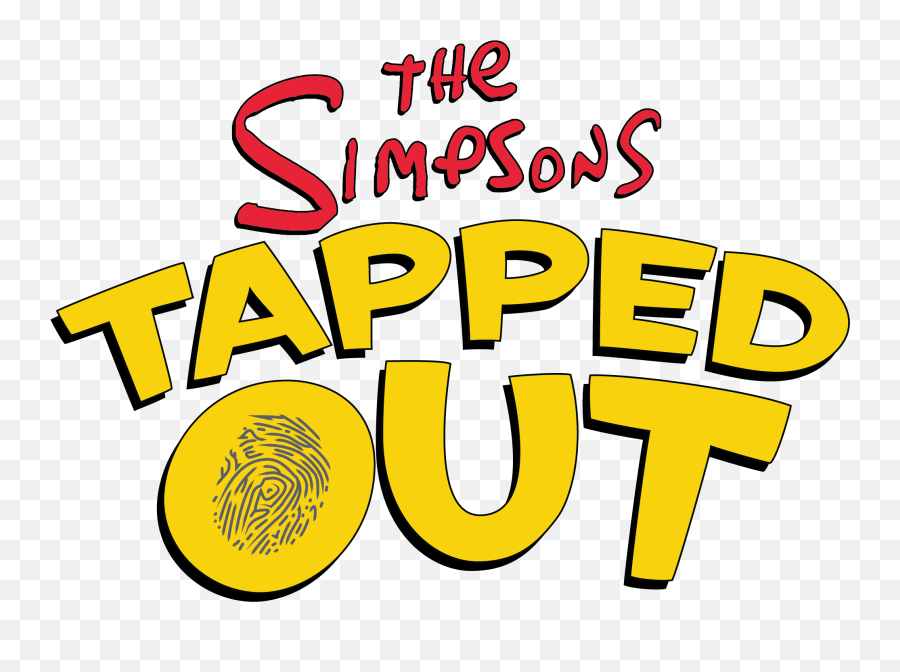 Download Hd Logo I Made 2000x1405 - Simpsons Tapped Out Simpsons Tapped Out Logo Emoji,Simpsons Emoji
